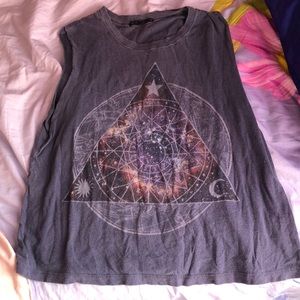 Urban outfitters astrology zodiac muscle tee